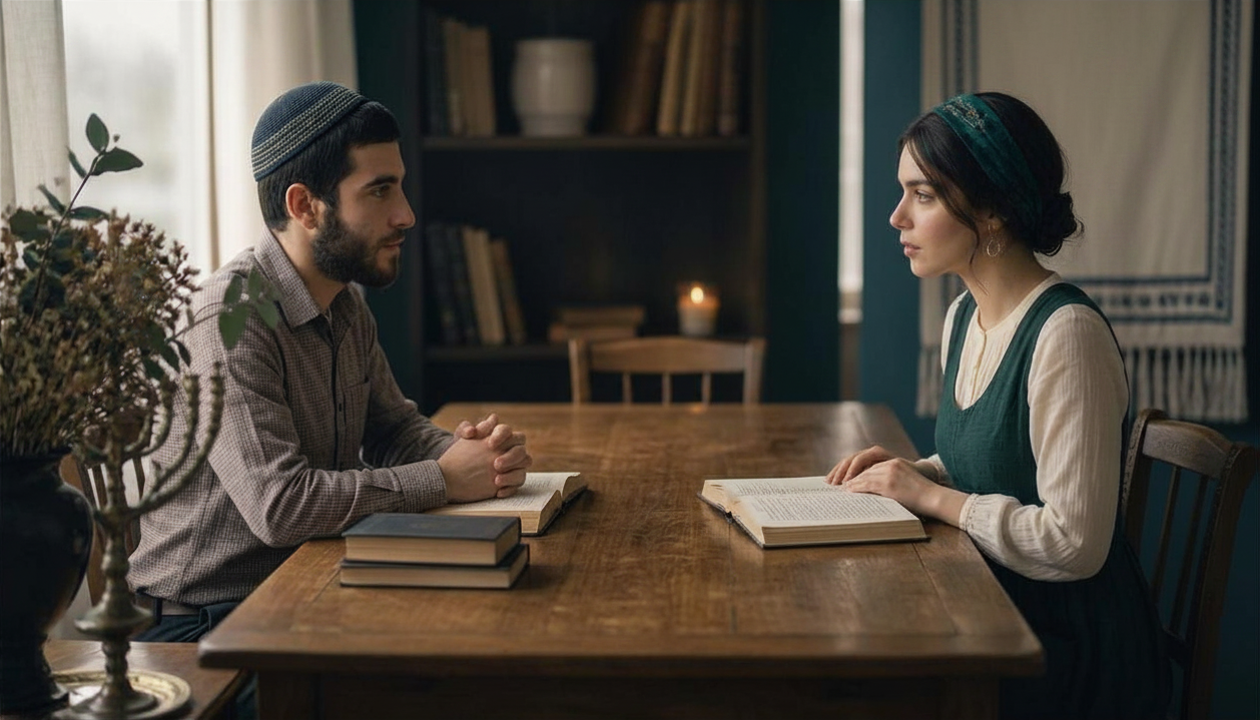 Young Jewish couple